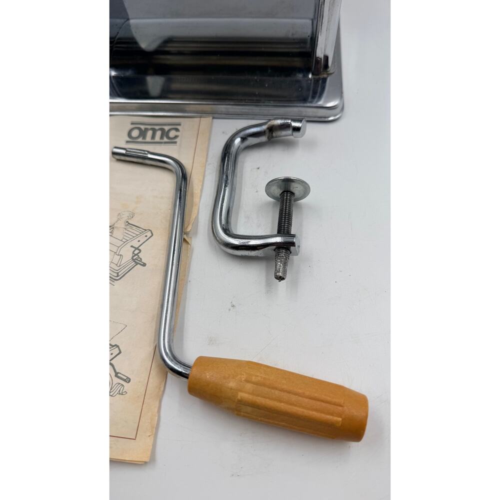 Vintage Marcato Ampia 150 Pasta Machine With Clamp & Hand Crank - Picture 6 of 6